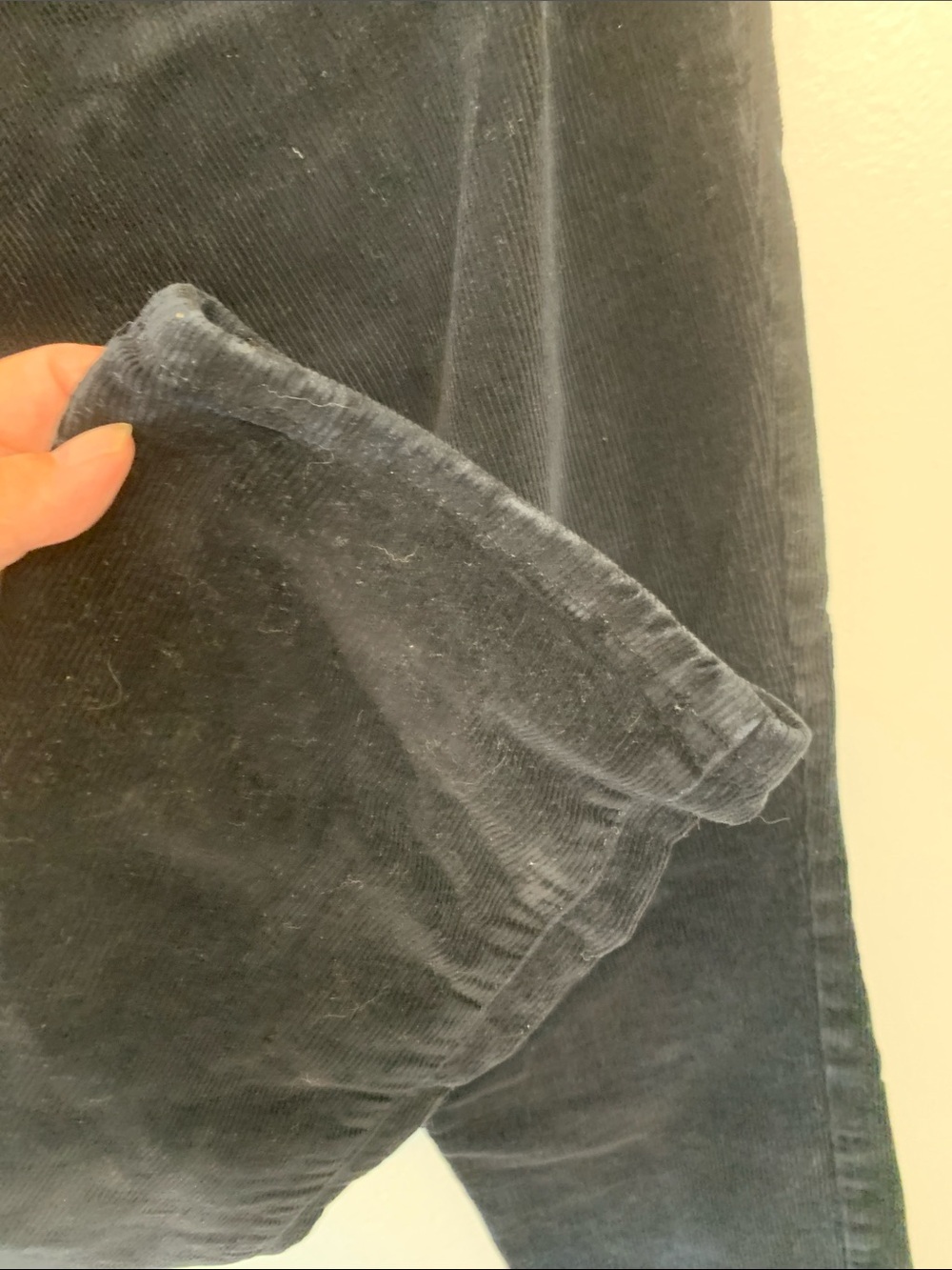 Lauren Ralph Lauren Black Label Black Straight-Leg Corduroy Jeans - Picture 7 of 16